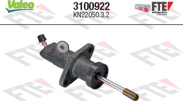 Valeo 3100922 - Рабочий цилиндр, система сцепления autospares.lv