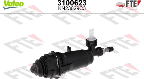 Valeo 3100623 - Рабочий цилиндр, система сцепления autospares.lv