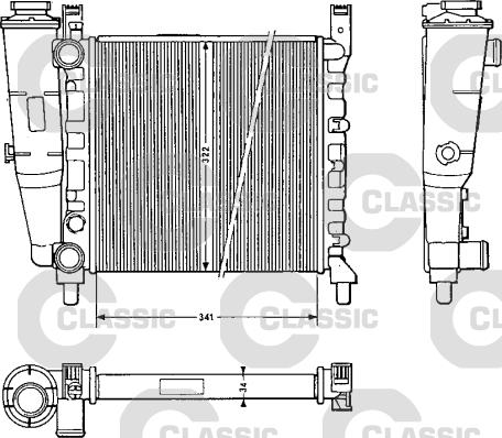 Valeo 311385 - Радиатор, охлаждение двигателя autospares.lv