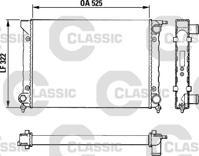 Valeo 383727 - Радиатор, охлаждение двигателя autospares.lv