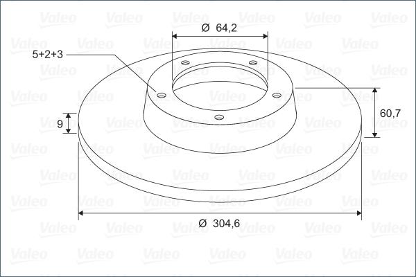 Valeo 297286 - Тормозной диск autospares.lv