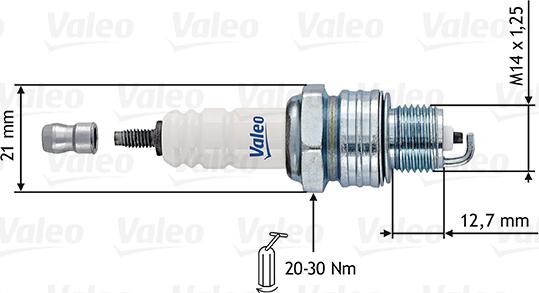 Valeo 246906 - Свеча зажигания autospares.lv