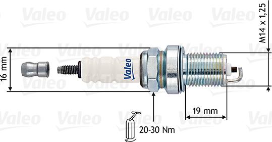 Valeo 246895 - Свеча зажигания autospares.lv