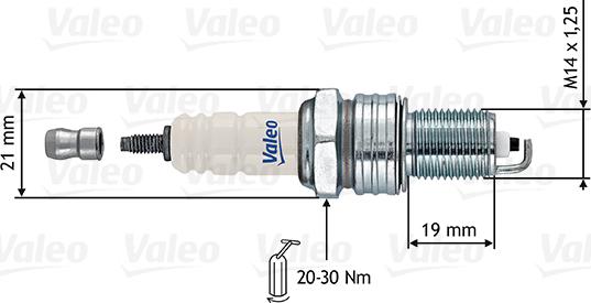 Valeo 246891 - Свеча зажигания autospares.lv