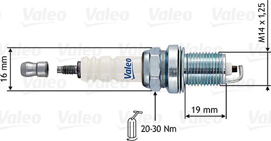 Valeo 246884 - Свеча зажигания autospares.lv