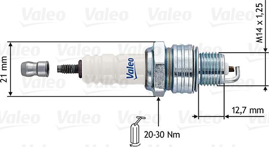 Valeo 246878 - Свеча зажигания autospares.lv