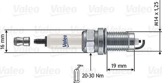 Valeo 246873 - Свеча зажигания autospares.lv