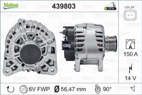 Valeo 2542749 - Генератор autospares.lv