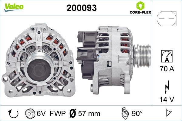 Valeo 200093 - Генератор autospares.lv