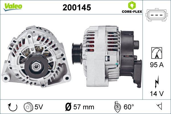 Valeo 200145 - Генератор autospares.lv