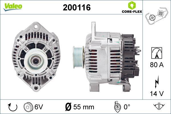 Valeo 200116 - Генератор autospares.lv