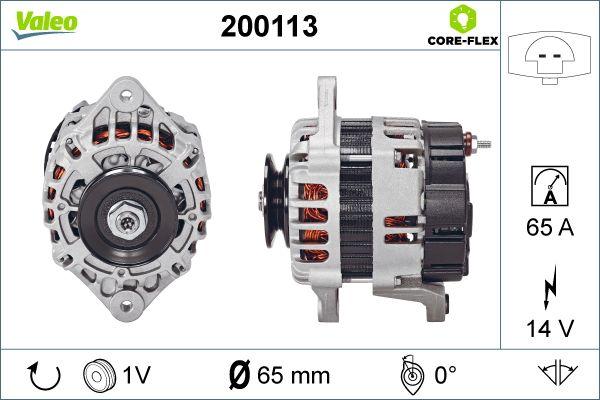 Valeo 200113 - Генератор autospares.lv