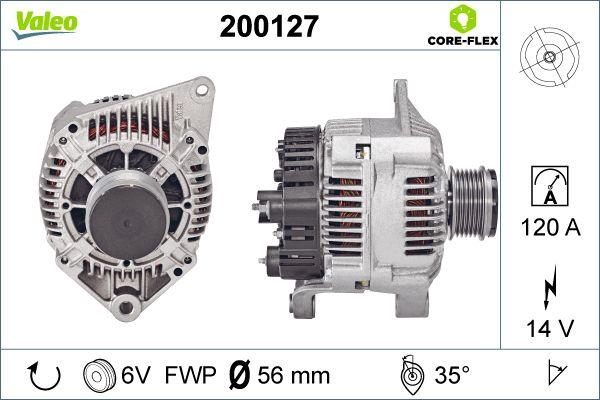 Valeo 200127 - Генератор autospares.lv