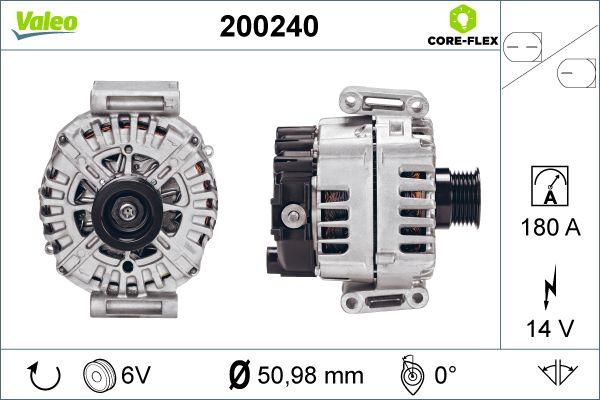 Valeo 200240 - Генератор autospares.lv