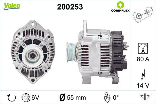 Valeo 200253 - Генератор autospares.lv