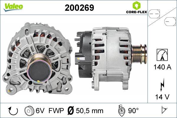 Valeo 200269 - Генератор autospares.lv