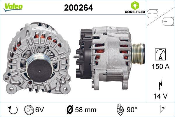 Valeo 200264 - Генератор autospares.lv