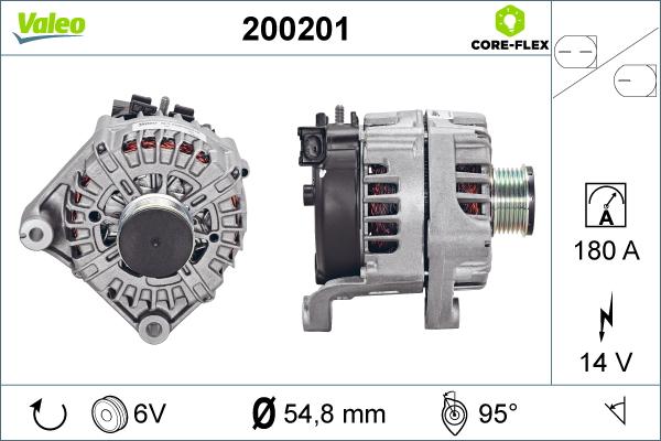 Valeo 200201 - Генератор autospares.lv