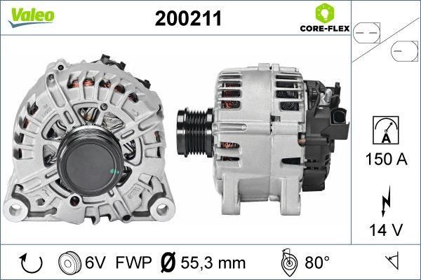 Valeo 200211 - Генератор autospares.lv