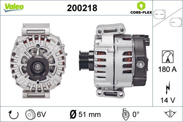 Valeo 200218 - Генератор autospares.lv