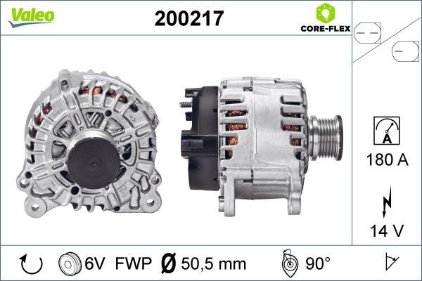 Valeo 200217 - Генератор autospares.lv