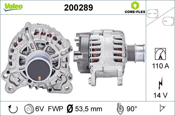 Valeo 200289 - Генератор autospares.lv