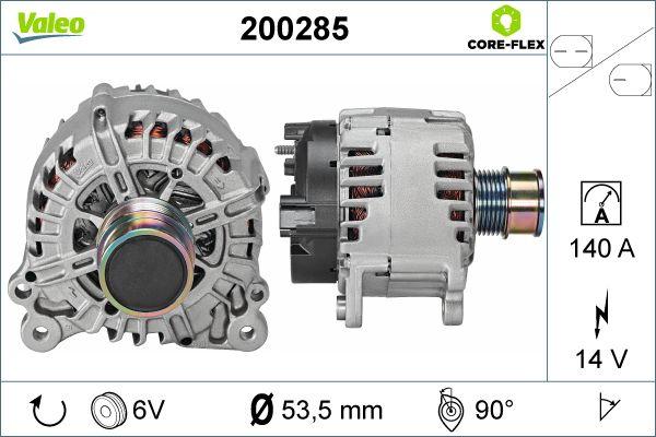 Valeo 200285 - Генератор autospares.lv