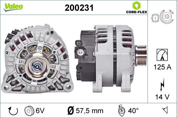 Valeo 200231 - Генератор autospares.lv