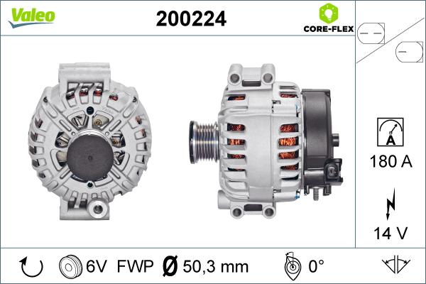 Valeo 200224 - Генератор autospares.lv