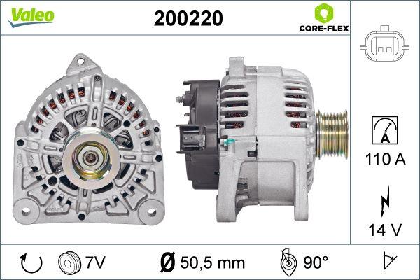 Valeo 200220 - Генератор autospares.lv