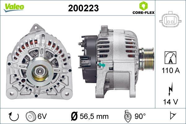 Valeo 200223 - Генератор autospares.lv