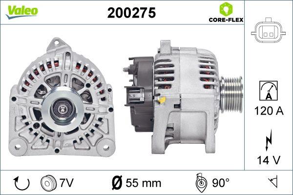 Valeo 200275 - Генератор autospares.lv