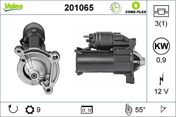 Valeo 201065 - Стартер autospares.lv