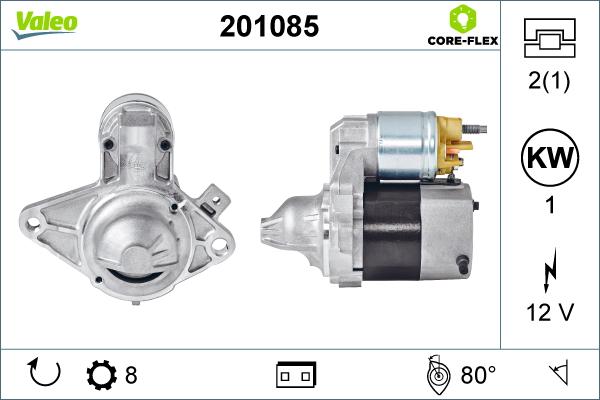 Valeo 201085 - Стартер autospares.lv