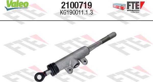 Valeo 2100719 - Главный цилиндр, система сцепления autospares.lv