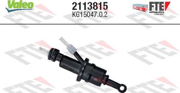 Valeo 2113815 - Главный цилиндр, система сцепления autospares.lv