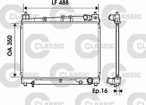 FPS 70 A533 - Радиатор, охлаждение двигателя autospares.lv