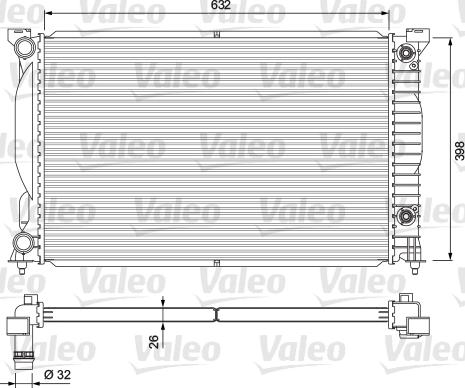 Valeo 234269 - Радиатор, охлаждение двигателя autospares.lv