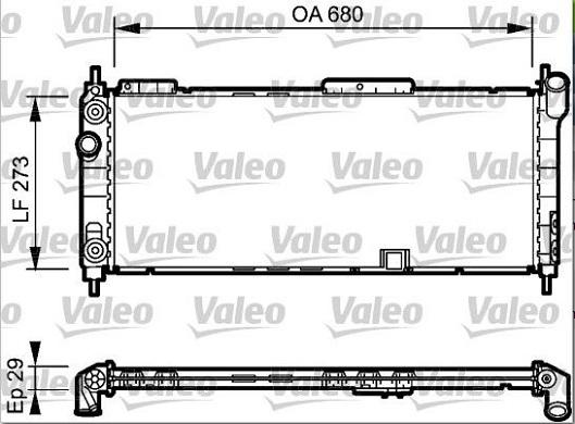 Valeo 234271 - Радиатор, охлаждение двигателя autospares.lv
