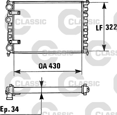 Valeo 230946 - Радиатор, охлаждение двигателя autospares.lv