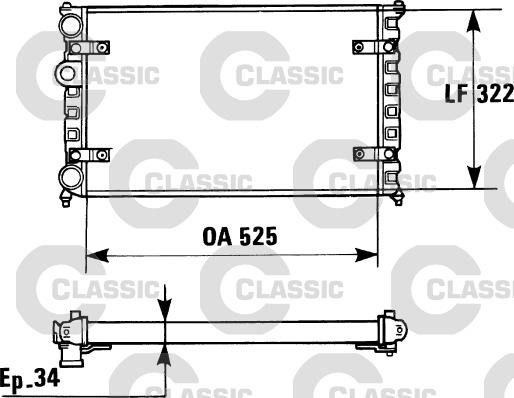 Valeo 230947 - Радиатор, охлаждение двигателя autospares.lv