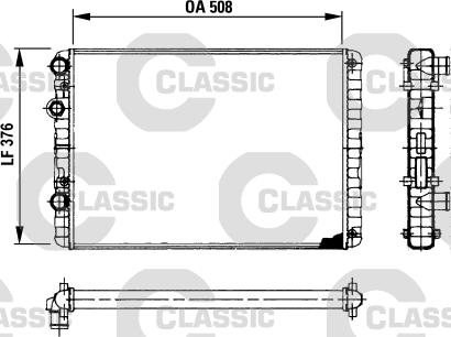 Valeo 230954 - Радиатор, охлаждение двигателя autospares.lv