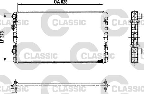 Valeo 230 955 - Радиатор, охлаждение двигателя autospares.lv