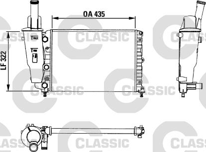 Valeo 230976 - Радиатор, охлаждение двигателя autospares.lv