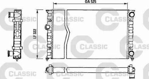 Nissens 65194 - Радиатор, охлаждение двигателя autospares.lv