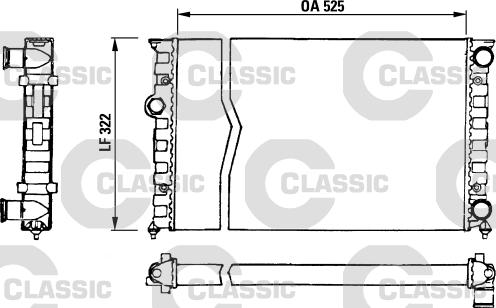 Valeo 230505 - Радиатор, охлаждение двигателя autospares.lv