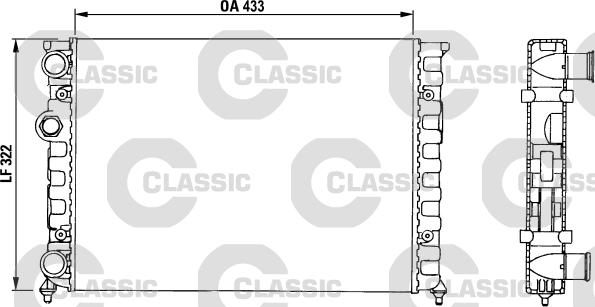 Valeo 230503 - Радиатор, охлаждение двигателя autospares.lv