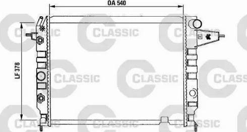 Delphi 52405090 - Радиатор, охлаждение двигателя autospares.lv