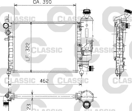 Valeo 230372 - Радиатор, охлаждение двигателя autospares.lv