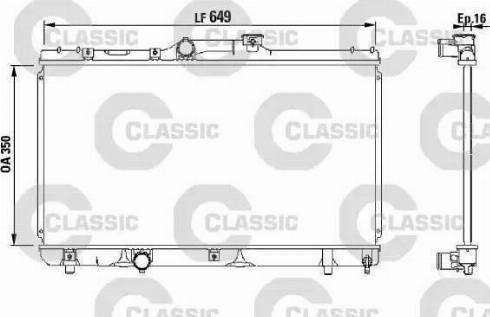 FPS 70 A1286-X - Радиатор, охлаждение двигателя autospares.lv